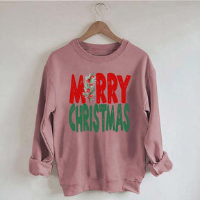 Womens Merry Christmas Sweatshirt