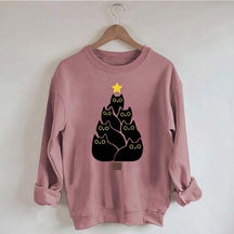 Cat Christmas Tree Lover Sweatshirt