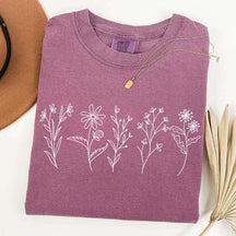 Floral Cottagecore Simple T-Shirt