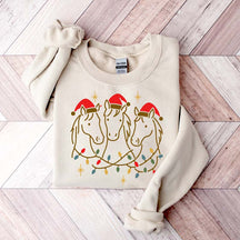 Horse Christmas Holiday Horse Sweatshirt