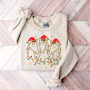 Horse Christmas Holiday Horse Sweatshirt