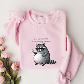 Sarcastic Raccoon Baby Reveal Sweatshirt
