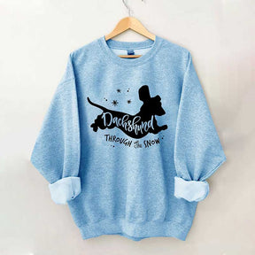 Dachshund Christmas Through The Snow Sweatshirt