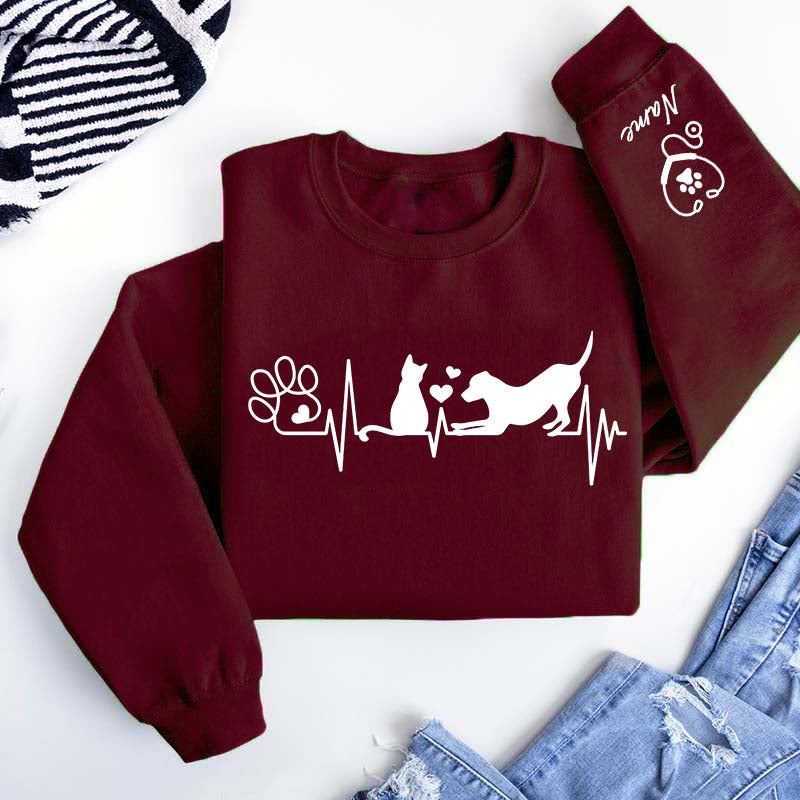 Custom Vet Tech Animal Doctor Sweatshirt