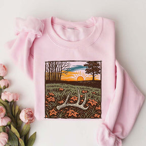 Nature Scene Hunting Season Sweatshirt