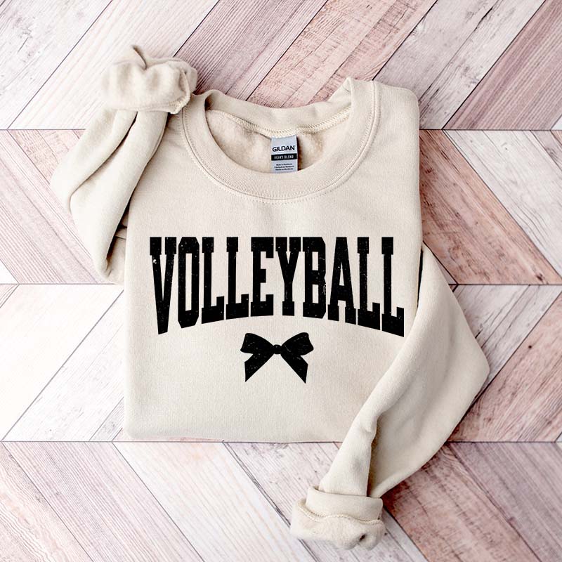 Volleyball Mom Bow Sweatshirt