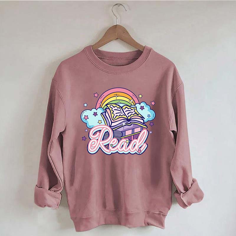 Rainbow School Book Lover Sweatshirt