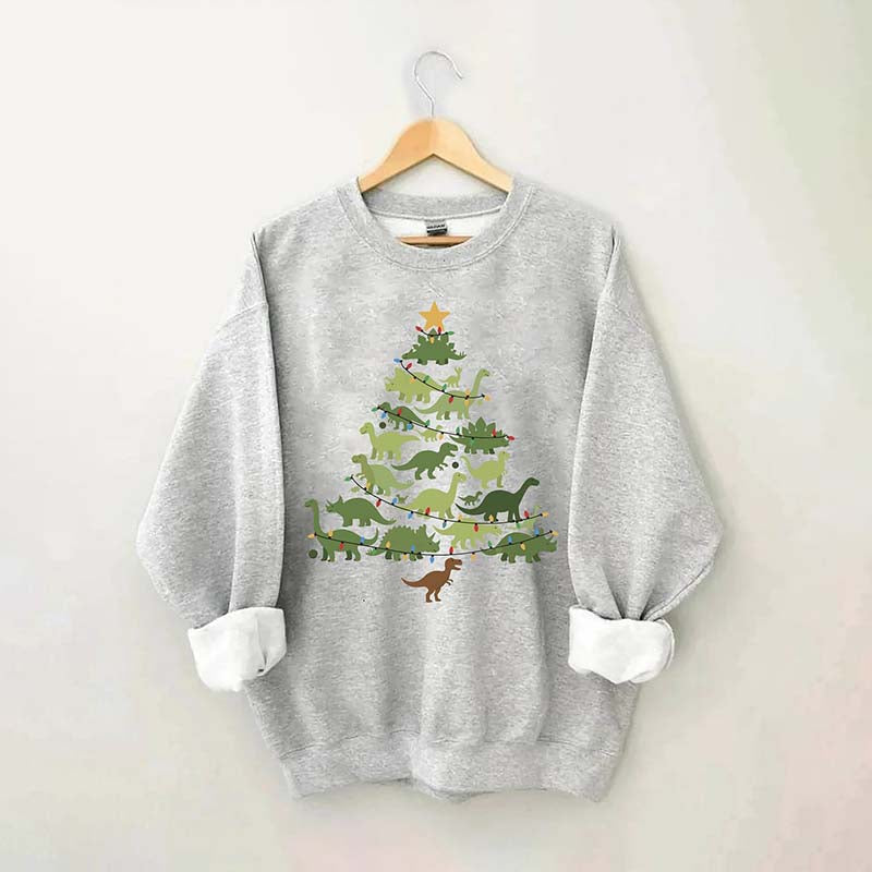 Dinosaurs Christmas Tree Sweatshirt