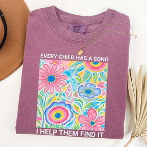 Music Teacher Appreciation Floral T-Shirt