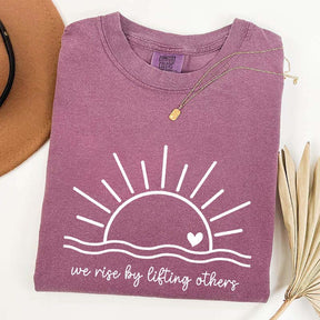 We Rise By Lifting Others Simple T-Shirt