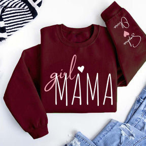 Personalized Girl Mama Sweatshirt