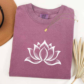 Minimalist Lotus Flower T-Shirt