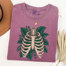 Skeleton Green Plant T-Shirt