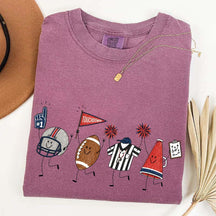 Team Matching Football Doodle T-Shirt