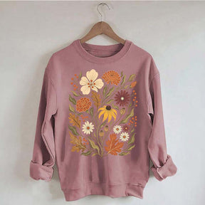 Autumn Floral Vintage Botanical Sweatshirt