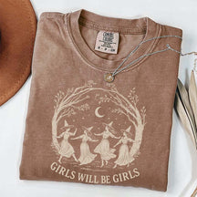 Vintage Girls Will Be Girls Witch T-Shirt