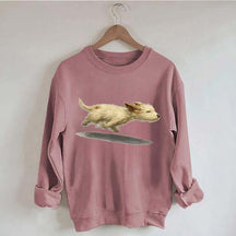 Cute Running Dog Sweatshirt