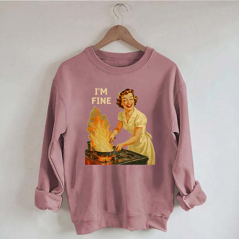 I'm Fine Retro Sweatshirt