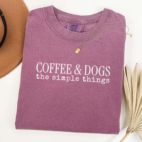 Coffee & Dogs The Simple Things T-Shirt