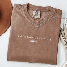 I'd Rather Be Reading  Minimalist T-Shirt