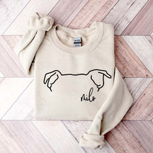 Custom Pitbull Mom Ears Sweatshirt