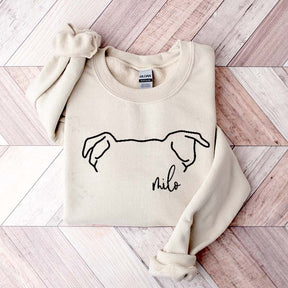 Custom Pitbull Mom Ears Sweatshirt