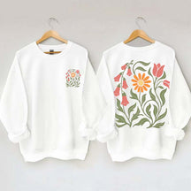 Foxglove Daisy Tulip Sweatshirt