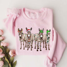Christmas Donkey Lights Sweatshirt