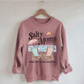 Salty Moms Beach Club Sweatshirt