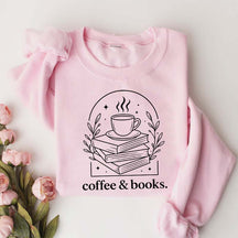 Cute Coffee & Books Club Sweatshirt