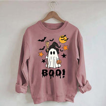 Halloween Boo Ghost Spooky Fall Sweatshirt