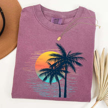 Retro Tropical Sunset T-Shirt