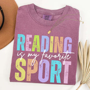 Reading is my Favorite Sport Literary Girl T-Shirt
