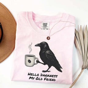 Raven Crow Hello Darkness T-Shirt