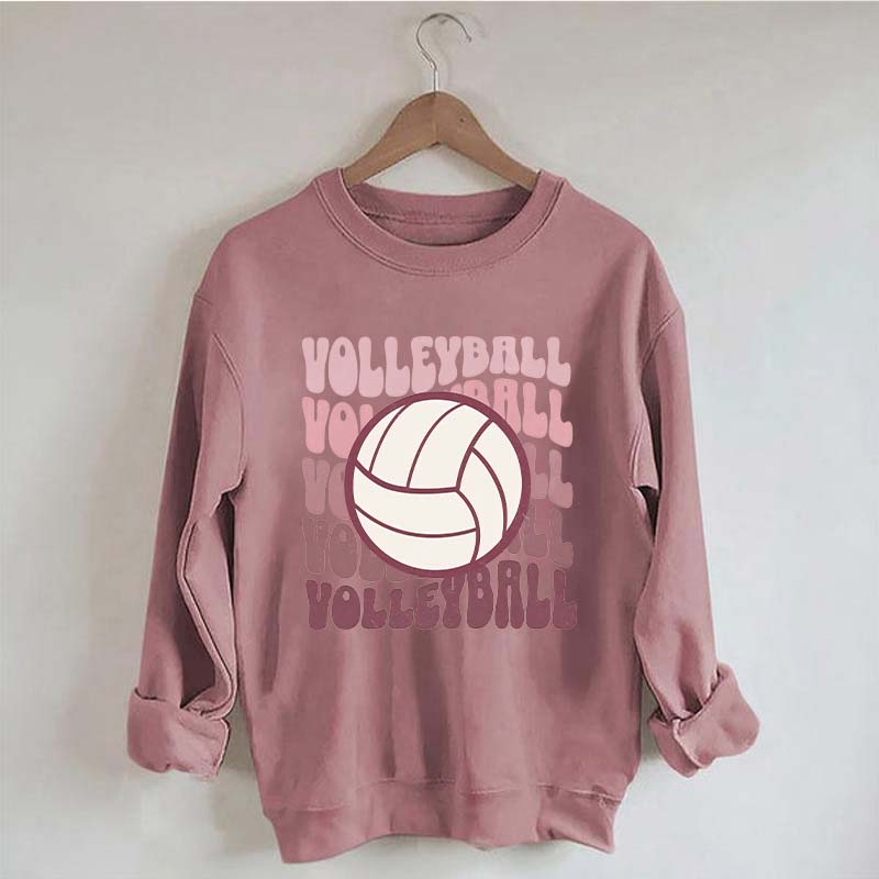 Retro Groovy VolleyBall Player Sweatshirt