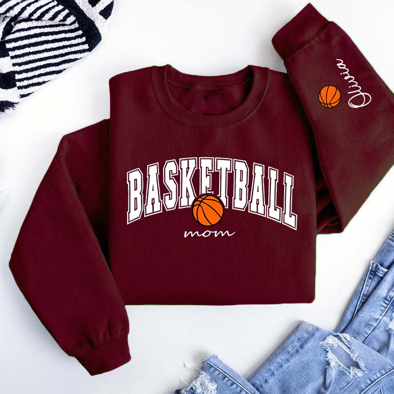 Custom Basketball Mom Cute Sweatshirt