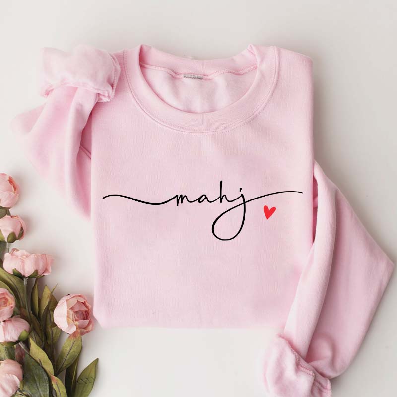Mahj Heart Cute Sweatshirt