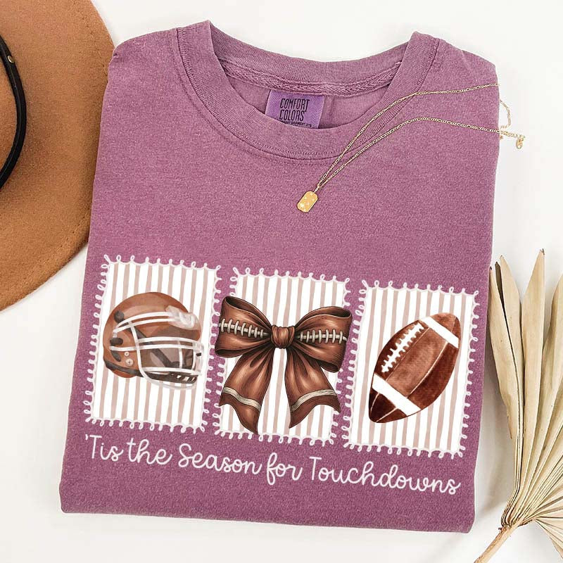 Tis the Season for Touchdowns Football T-Shirt