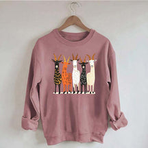Colorful Goat Funny Farm Animal Sweatshirt