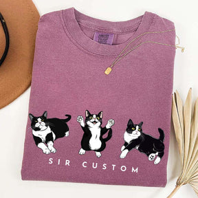 Custom Tuxedo Cat T-Shirt