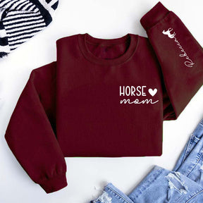 Custom Horse Rider Mom Sweatshirt
