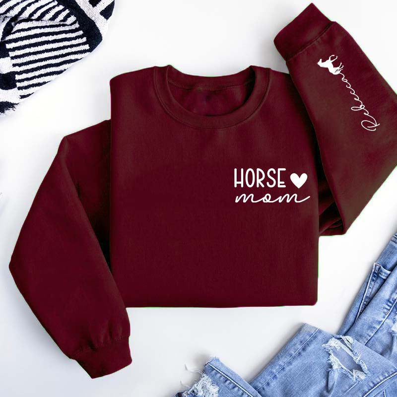 Custom Horse Rider Mom Sweatshirt