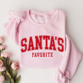 Funny Santas Favorite Christmas Sweatshirt