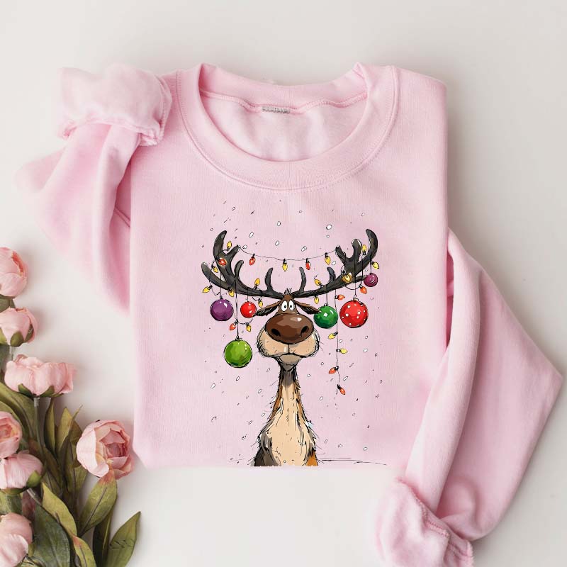 Vintage Reindeer Christmas Winter Sweatshirt