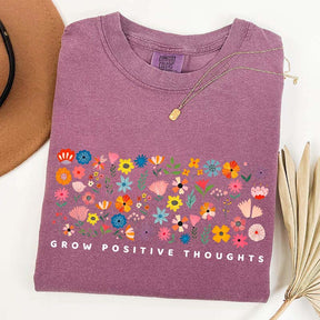 Grow Positive Thoughts Wildflower Cute T-Shirt