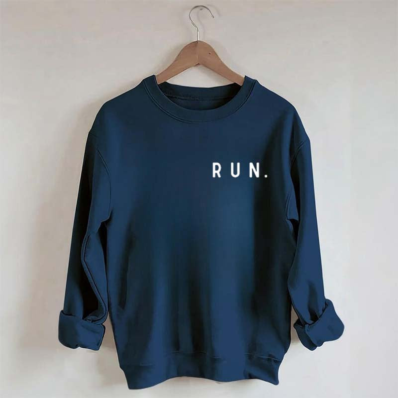 Minimalist Running Marathon Runner Sweatshirt