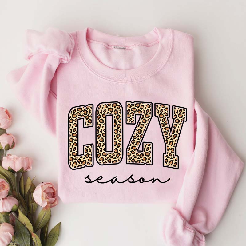 Retro Leopard Cozy Season Sweatshirt