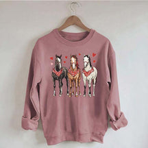 Valentines Horse Sweatshirt