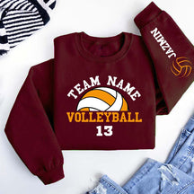 Customized Volleyball Mom Era Sweatshirt