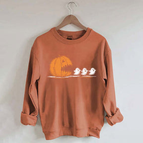 Halloween Pumpkin Eat Ghost Party Sweatshirt
